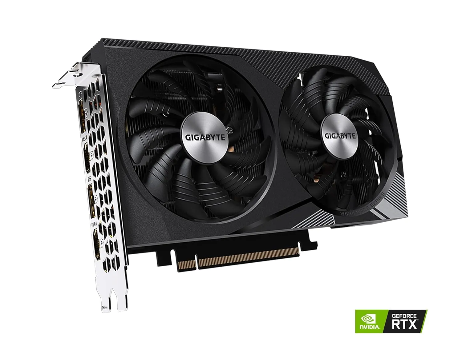 Gigabyte Nvidia Graphic Card RTX 3060 12GB DDR6 Windforce OC 12GB Dual Fan view 3
